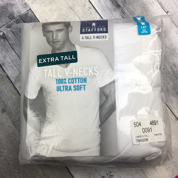 Stafford Lxt 0 Cotton Vneck Undershirts 